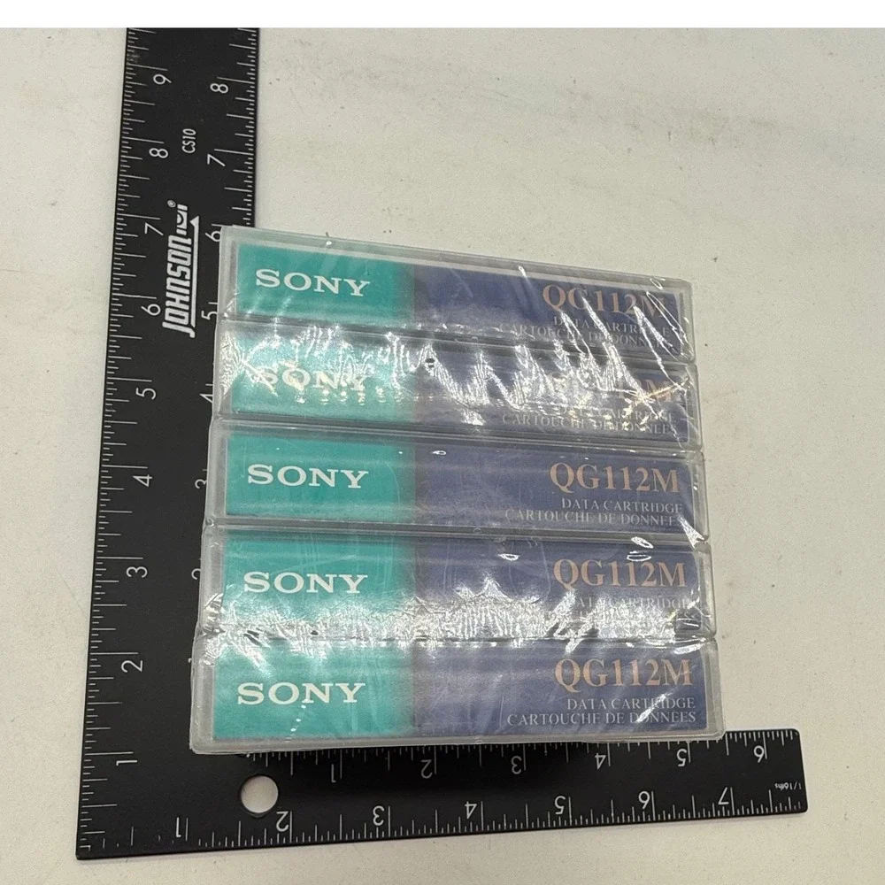 Sony QG112M 8mm Data Cartridge 2.5GB 5.0GB Computer Grade Tape 5 Pack Sealed‎